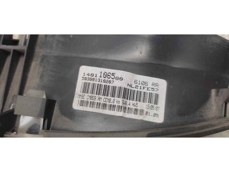 Recambio de cuadro instrumentos para peugeot expert tepee 2.0 hdi cat (rhk / dw10uted4) referencia OEM IAM 1401106580 5030013102