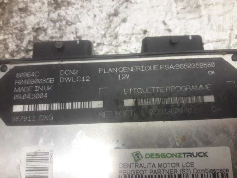Recambio de centralita motor uce para peugeot partner (s2) combiespace referencia OEM IAM 9650359580 9650360480 