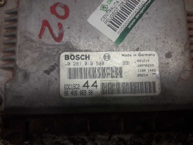 Recambio de centralita motor uce para peugeot 206 berlina xs referencia OEM IAM 9641606980 0281010500 28FM0259