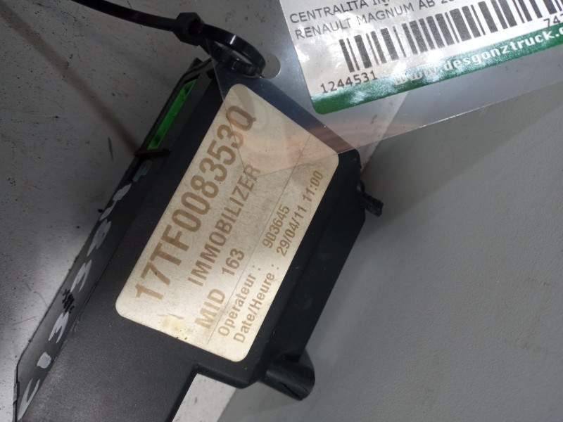 Recambio de centralita inmovilizador para renault magnum ab 2005 12.8 diesel referencia OEM IAM 7420973857 7420977091 