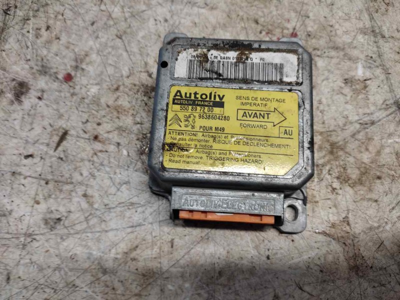 Recambio de centralita airbag para peugeot partner (s1) 1.9 diesel referencia OEM IAM 9638604280 550897200 