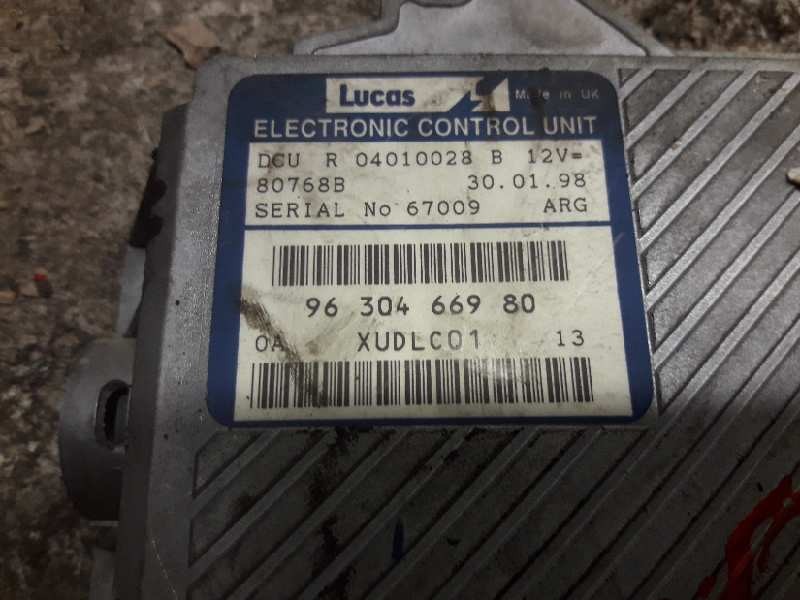 Recambio de centralita motor uce para peugeot 406 berlina (s1/s2) stdt referencia OEM IAM 9630466980 R04010028B 