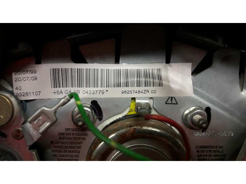 Recambio de airbag delantero izquierdo para peugeot 206 berlina xt referencia OEM IAM 96257484ZR  