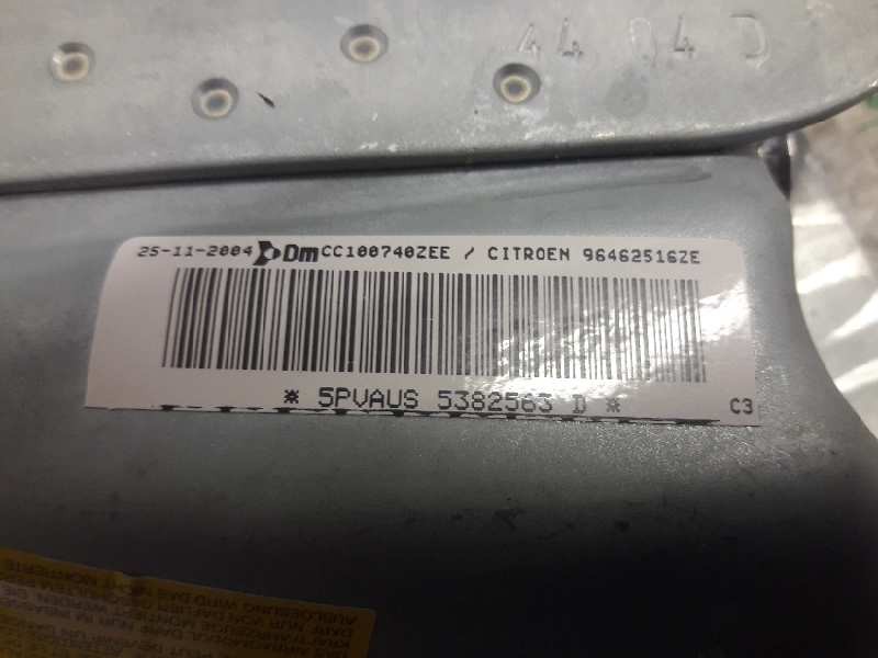 Recambio de airbag lateral delantero derecho para citroën c3 1.4 satisfaction referencia OEM IAM 96462516ZE  