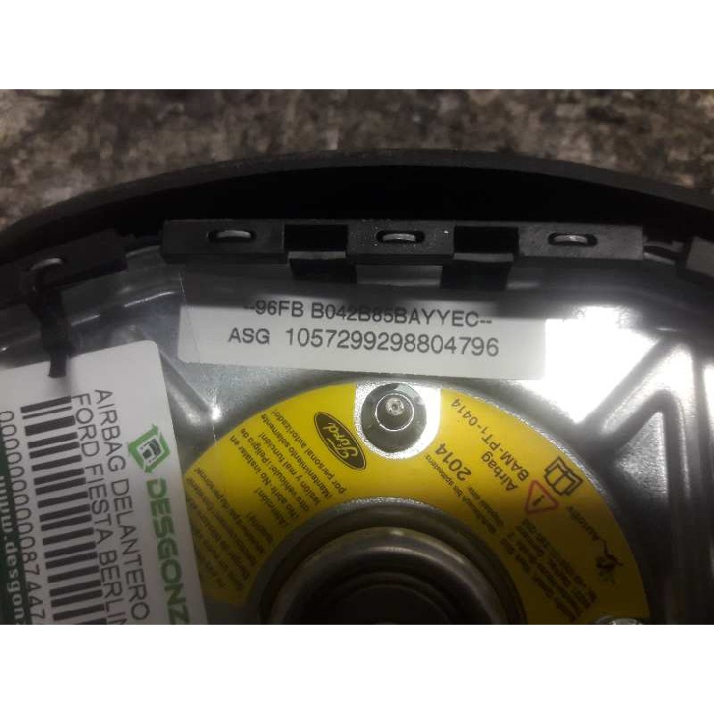 Recambio de airbag delantero izquierdo para ford fiesta berlina 1.3 cat (endura-e) referencia OEM IAM 96FBB042B85BAYYEC  