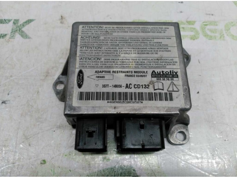Recambio de centralita airbag para ford mondeo berlina (ge) ambiente (06.2003) (d) referencia OEM IAM 3S7T14B056  