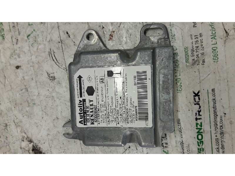 Recambio de centralita airbag para renault kangoo (f/kc0) authentique referencia OEM IAM 8200098402 600589600 