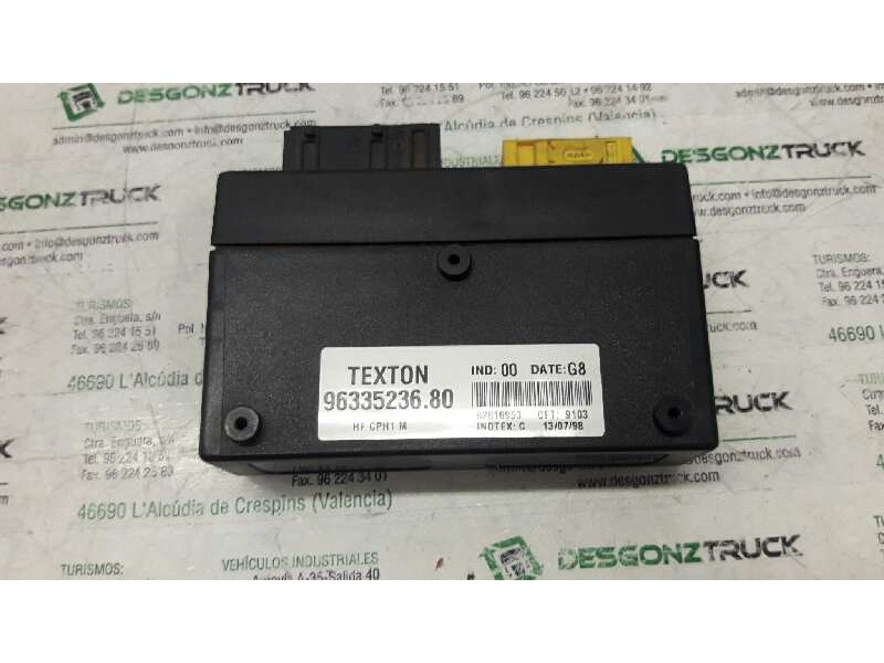 Recambio de centralita cierre para citroën xsara berlina 2.0 hdi exclusive (80kw) referencia OEM IAM 9633523680  