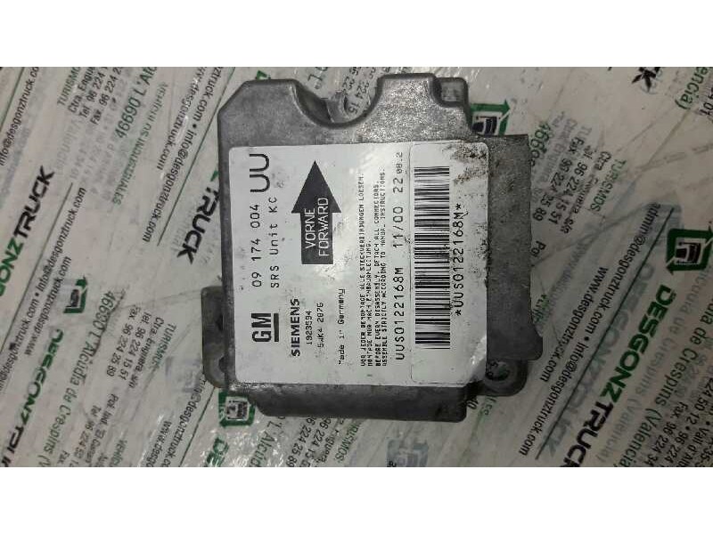 Recambio de centralita airbag para opel astra g berlina club referencia OEM IAM 09174004  