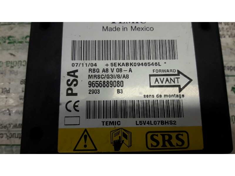 Recambio de centralita airbag para citroën c3 1.4 satisfaction referencia OEM IAM 9656889080  