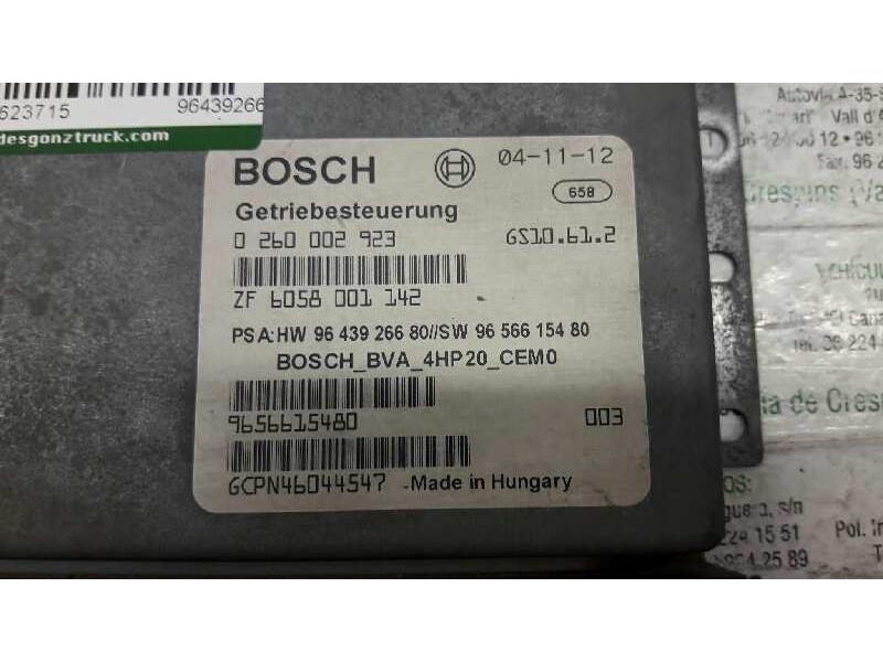 Recambio de centralita cambio automatico para peugeot 407 st confort referencia OEM IAM 9643926680  