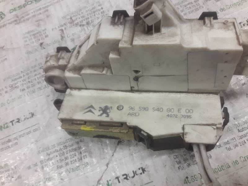 Recambio de cerradura puerta trasera derecha para peugeot 407 st sport referencia OEM IAM 9659854080 6 PINS 