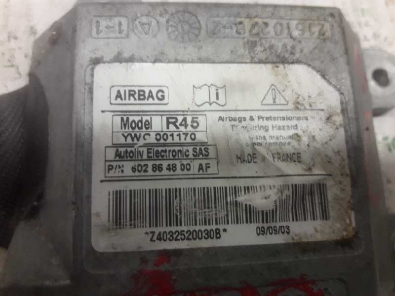 Recambio de centralita airbag para mg serie 45 (rt) classic (5-ptas.) referencia OEM IAM 602864800AF YWC001170 Z4032520030B