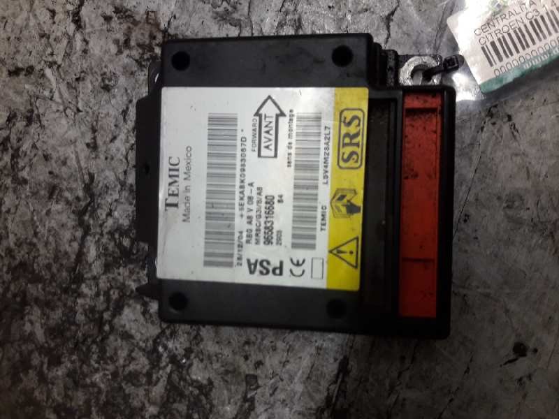 Recambio de centralita airbag para citroën c3 1.4 hdi sx plus referencia OEM IAM 9658316680  