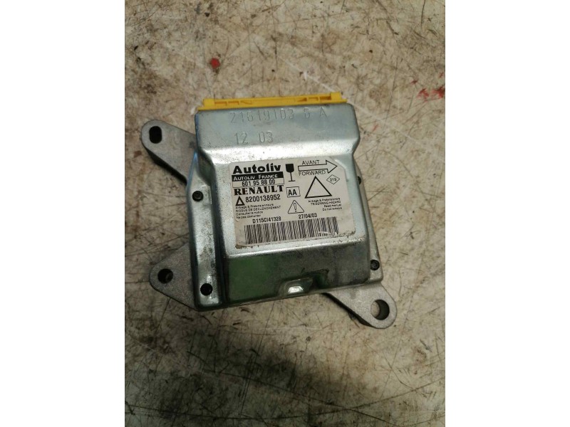 Recambio de centralita airbag para renault laguna ii (bg0) 1.9 dci diesel referencia OEM IAM 8200138952 601958800 