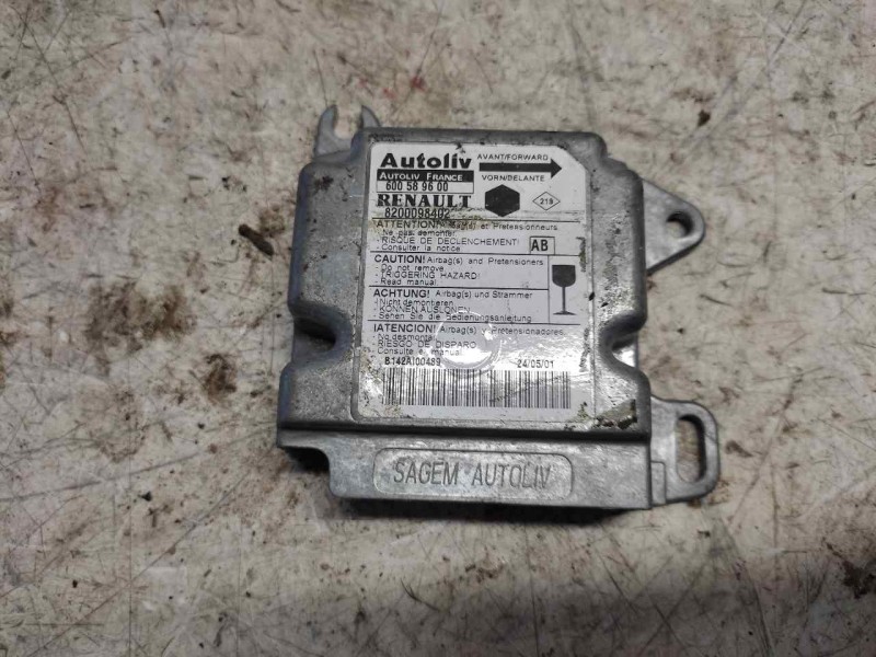 Recambio de centralita airbag para renault kangoo (f/kc0) 1.9 dti diesel referencia OEM IAM 8200098402 600589600 