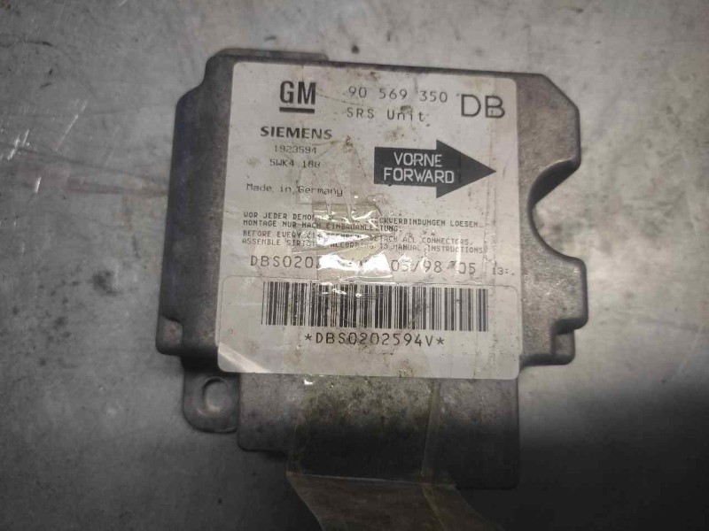 Recambio de centralita airbag para opel vectra b berlina 1.6 16v referencia OEM IAM 90569350 5WK4188 