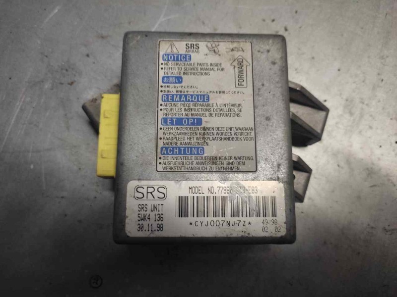 Recambio de centralita airbag para honda civic berlina .5 (ma/mb) 1.5 referencia OEM IAM 77960ST3E83  