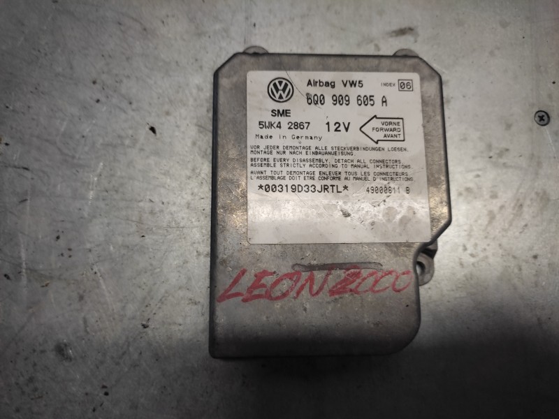 Recambio de centralita airbag para seat leon (1m1) 1.9 tdi referencia OEM IAM 6Q0909605A 5WK42867 