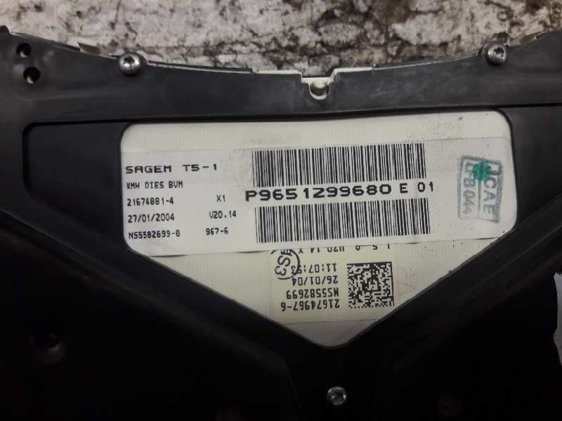 Recambio de cuadro instrumentos para peugeot 307 (s1) xr referencia OEM IAM 21651870 216749676 NS5582699