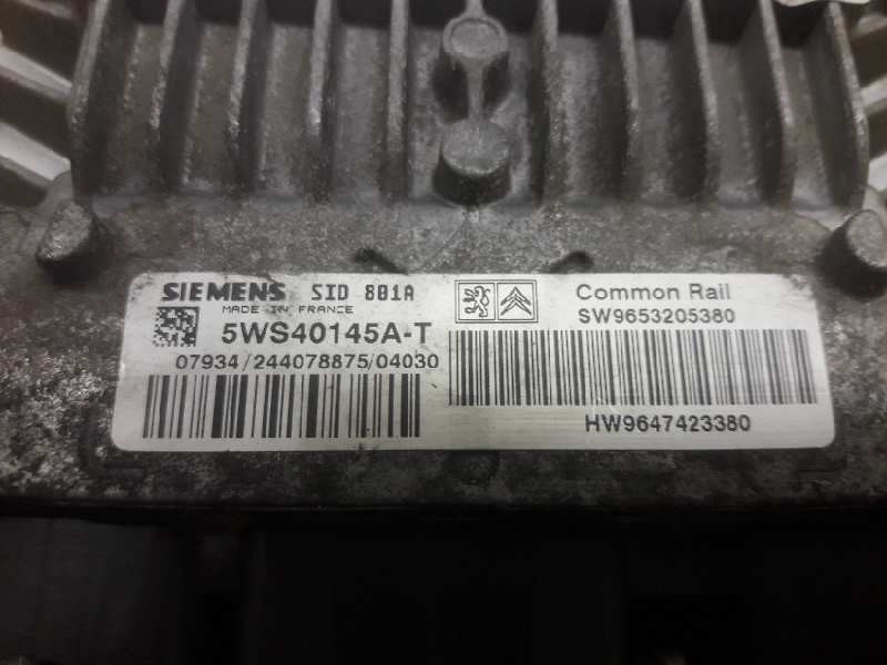 Recambio de centralita motor uce para peugeot 307 (s1) xr referencia OEM IAM 9647423380 5WS40145AT 9653205380