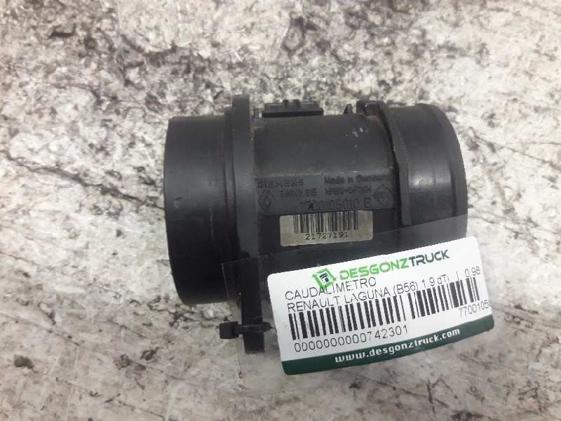 Recambio de caudalimetro para renault laguna (b56) 1.9 dti referencia OEM IAM 7700105010B 5WK9615 SIEMENS