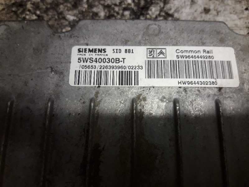 Recambio de centralita motor uce para peugeot 307 (s1) xs referencia OEM IAM 9646449280 9644302380 5WS40030BT