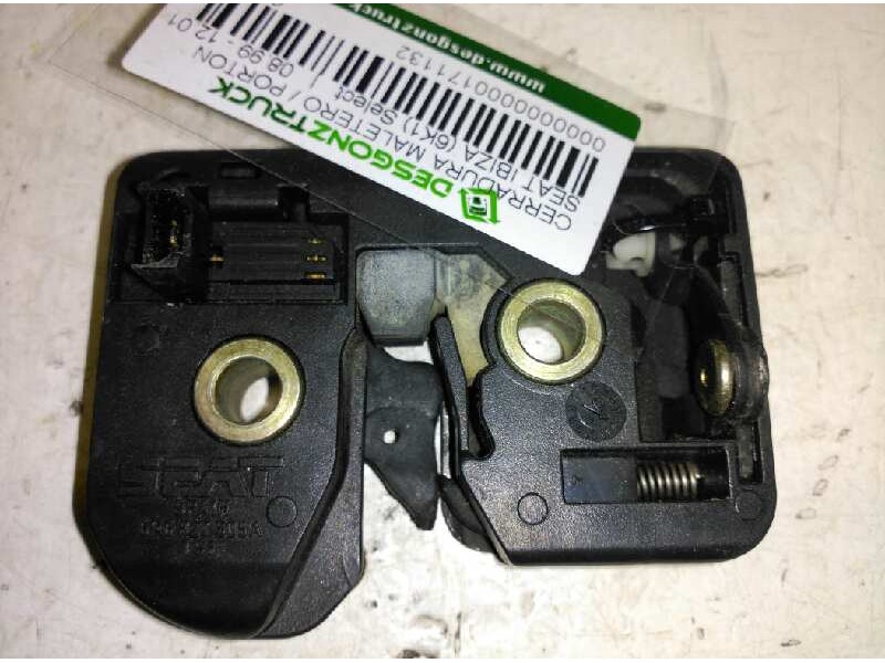 Recambio de cerradura maletero / porton para seat ibiza (6k1) select referencia OEM IAM 6K6827505A  