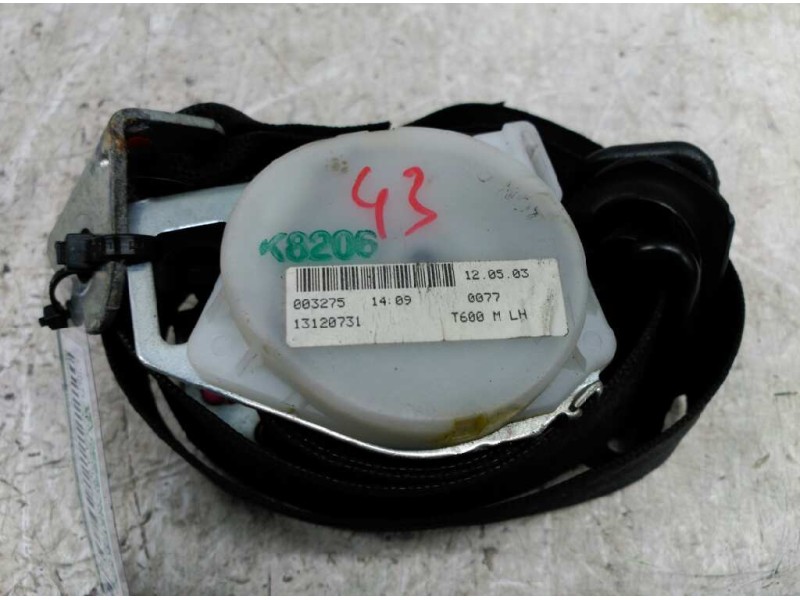 Recambio de cinturon seguridad trasero izquierdo para opel zafira a blue line referencia OEM IAM   