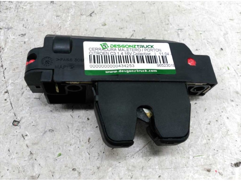 Recambio de cerradura maletero / porton para citroën c3 1.4 16v collection referencia OEM IAM 9652301980  