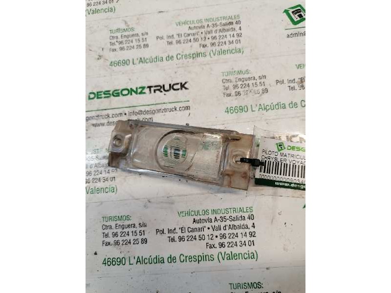 Recambio de piloto matricula para chrysler voyager (rg) 2.5 crd executive referencia OEM IAM   