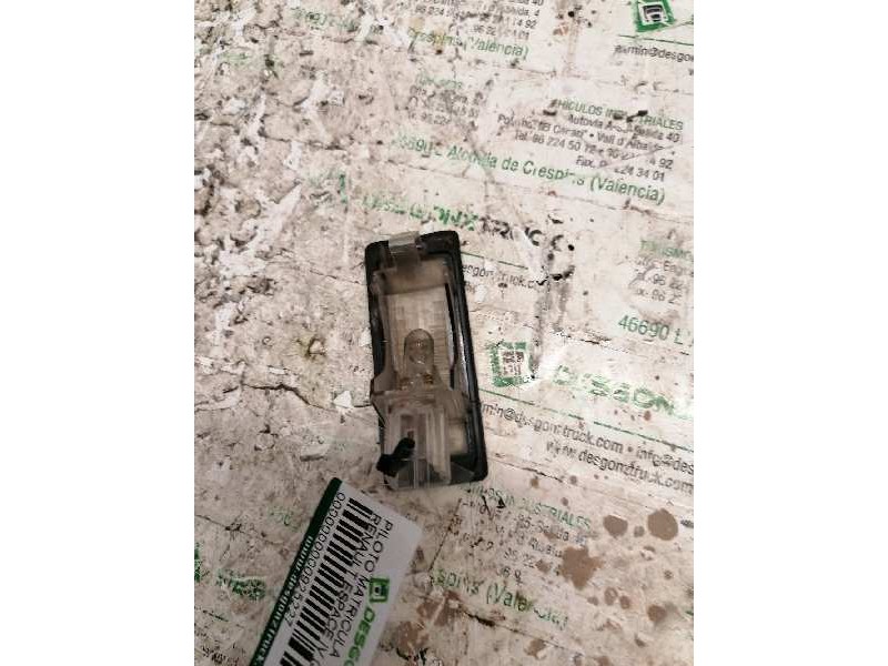 Recambio de piloto matricula para renault espace iv (jk0) dynamique referencia OEM IAM 8200013577F 2 PINS 