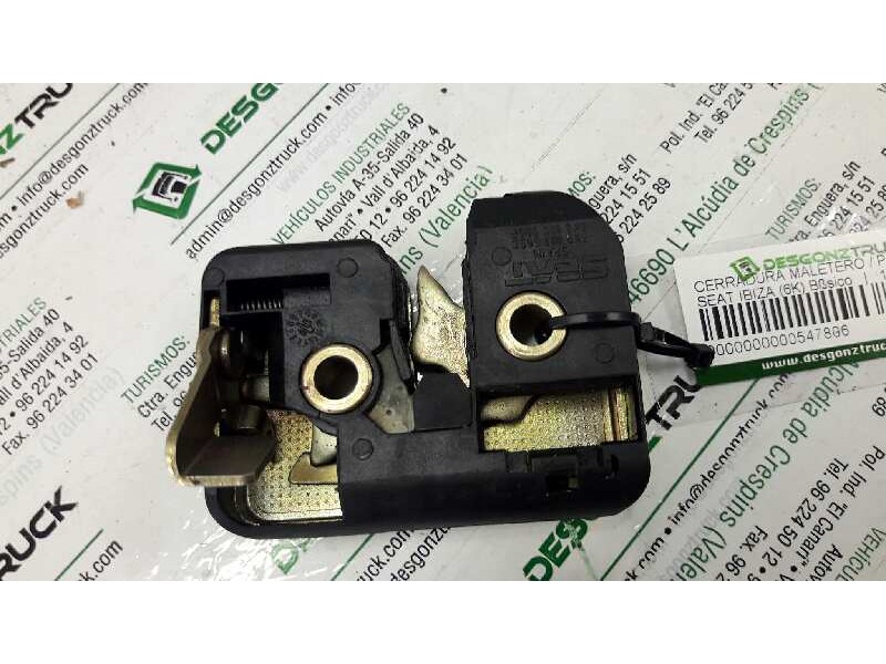 Recambio de cerradura maletero / porton para seat ibiza (6k) básico referencia OEM IAM 6K0827505C  