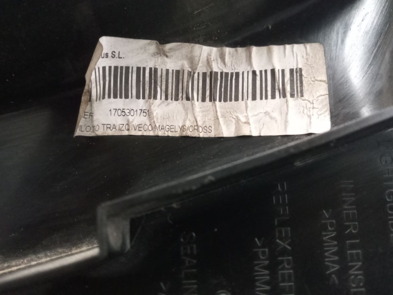 Recambio de piloto trasero izquierdo para iveco eurorider referencia OEM IAM 5801545979  1705301751