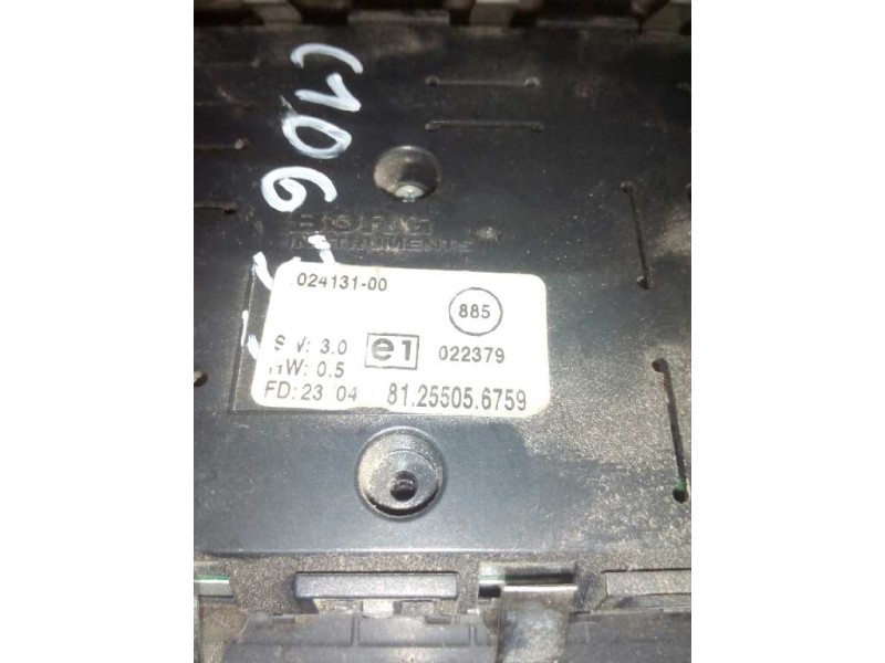 Recambio de mando radio para man tg - a 18.xxx 12.4 diesel referencia OEM IAM 81255056759  