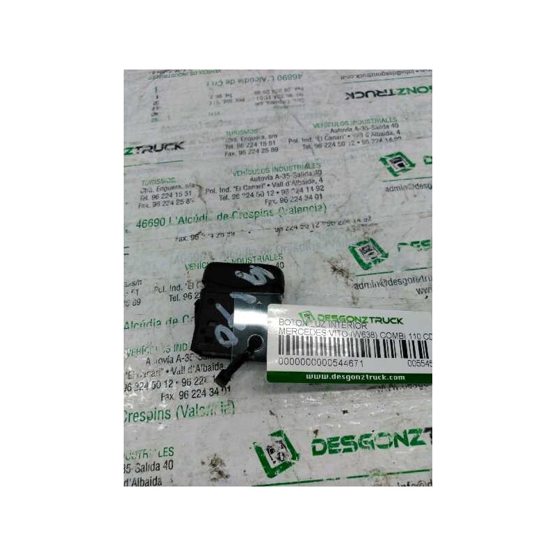 Recambio de boton luz interior para mercedes-benz vito (w638) combi 110 cdi (638.194) referencia OEM IAM 0025401407 TECHO 