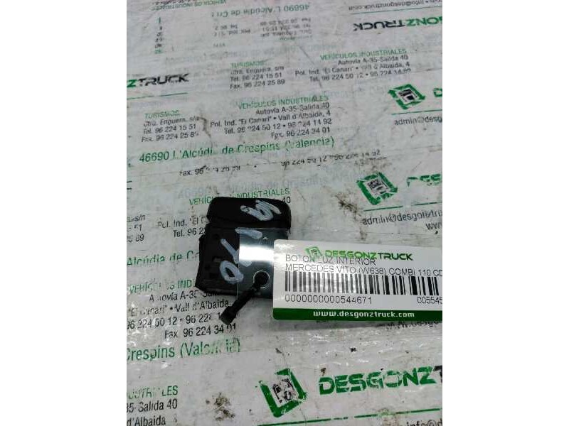 Recambio de boton luz interior para mercedes-benz vito (w638) combi 110 cdi (638.194) referencia OEM IAM 0025401407 TECHO 