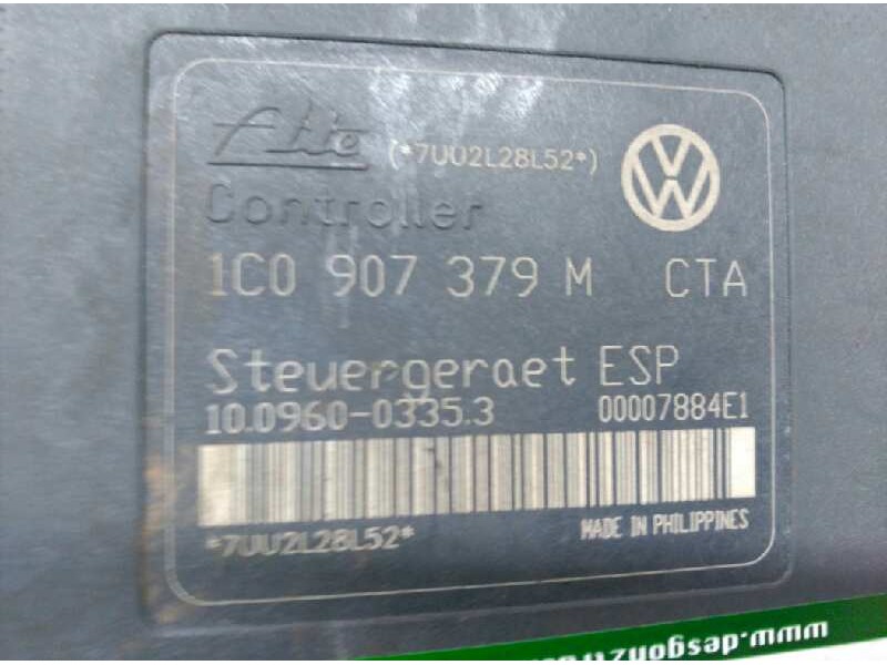 Recambio de abs para volkswagen golf iv berlina (1j1) conceptline referencia OEM IAM 1J0614517J 1J0907375N 1002060069