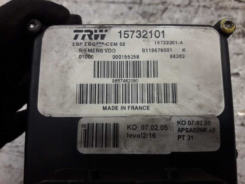 Recambio de abs para peugeot 407 sw premium referencia OEM IAM S118676001 9965990195 