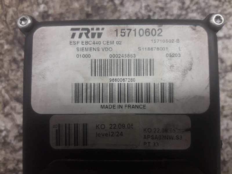Recambio de abs para peugeot 407 st sport referencia OEM IAM 15710602 232529812325 