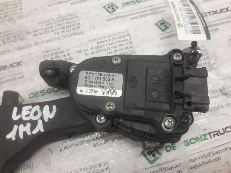 Recambio de potenciometro pedal para seat leon (1m1) 1.9 tdi referencia OEM IAM 6Q1721503B 6PV00849501 6 PINS
