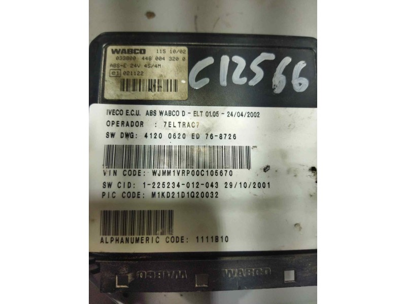 Recambio de modulo electronico para iveco eurotech (mp) 10.3 diesel referencia OEM IAM 4460043200  CENTRALITA ABS