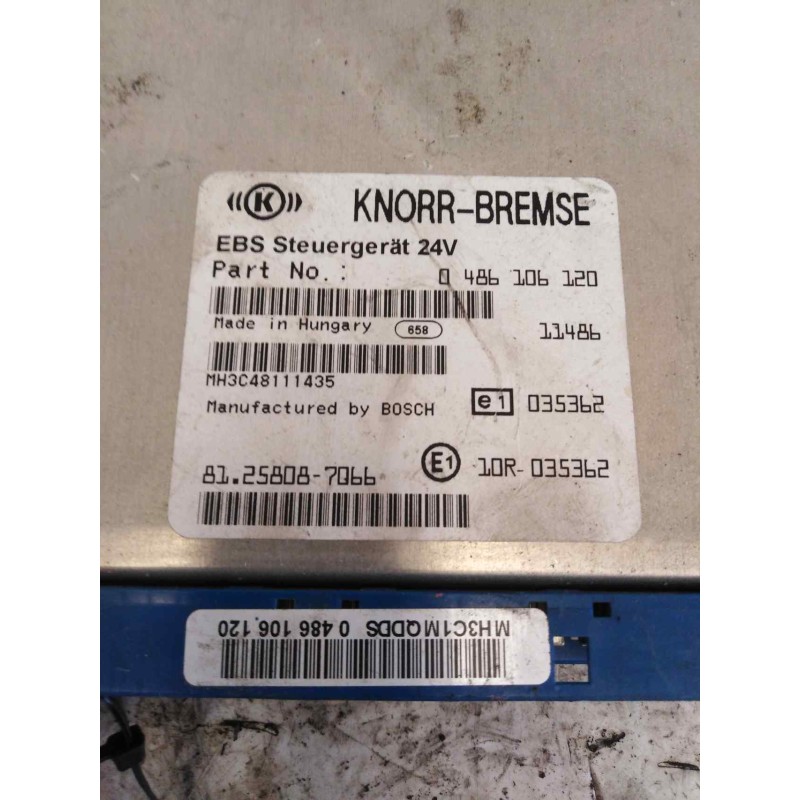 Recambio de modulo electronico para man tgx 18.xxx 12.4 diesel referencia OEM IAM 81258087066 0486106120 CENTRALITA EBS