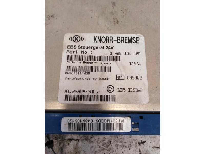 Recambio de modulo electronico para man tgx 18.xxx 12.4 diesel referencia OEM IAM 81258087066 0486106120 CENTRALITA EBS