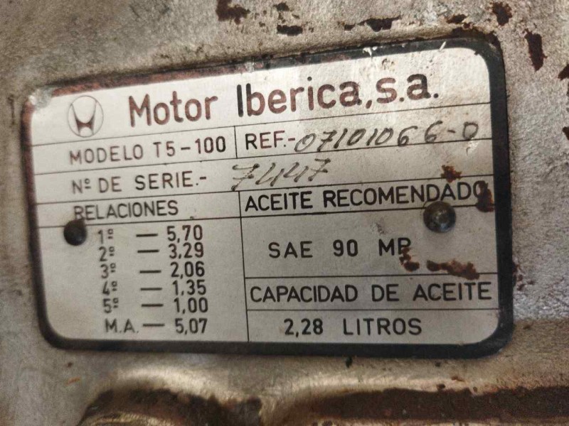 Recambio de caja cambios para nissan trucks l35.08 ...... referencia OEM IAM T5100  