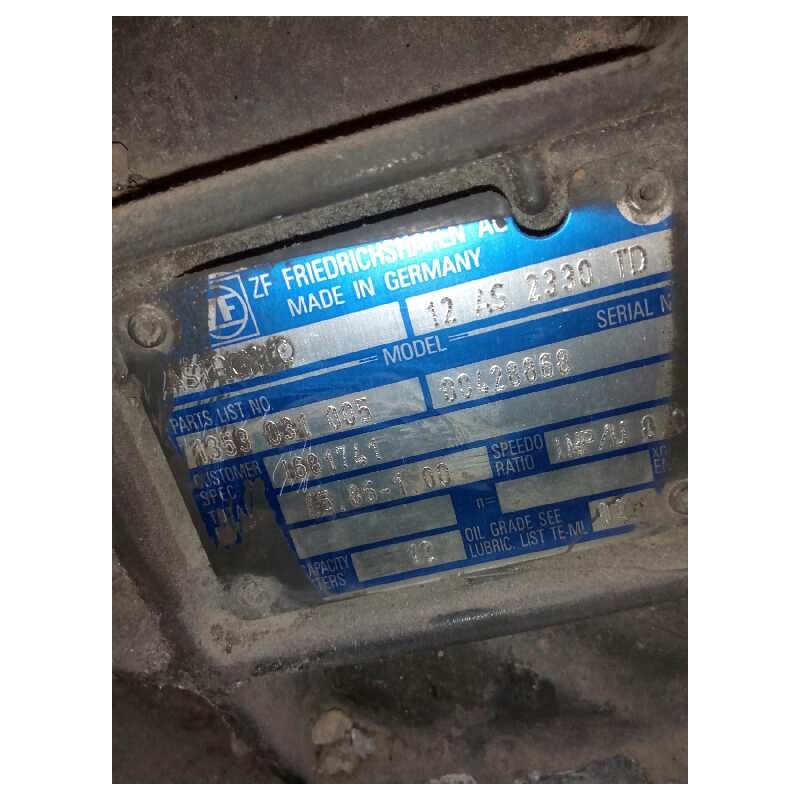 Recambio de caja cambios para daf serie xf105.xxx fsa 4x2 space-cab referencia OEM IAM 12AS2330TD 1353031005 1681741