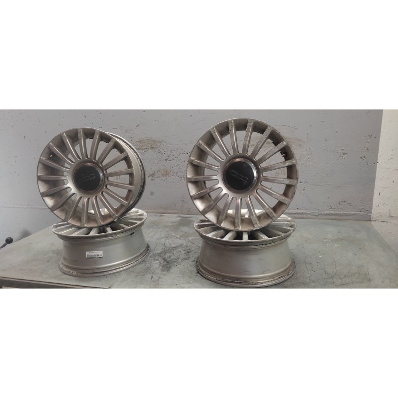 Recambio de juego llantas para fiat nuova 500 (150) blackjack referencia OEM IAM  6.5J X 16 H2 ET35 16´´-4 TORNILLOS