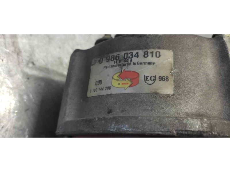 Recambio de alternador para renault trafic (desde 5.89) 1.7 referencia OEM IAM 0986034810 9120144296 