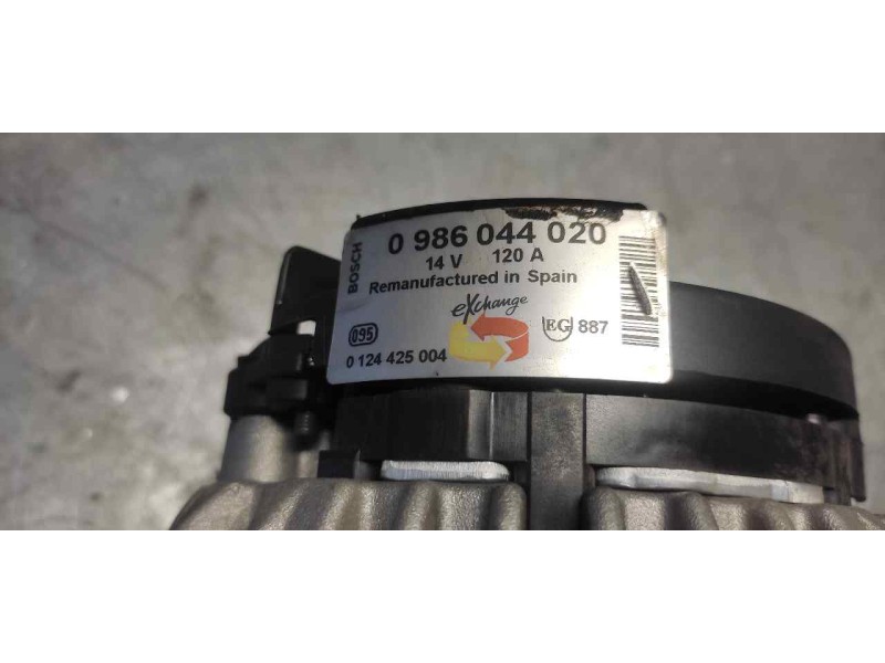Recambio de alternador para opel astra g berlina sport referencia OEM IAM 986044020 0124425004 BOSCH