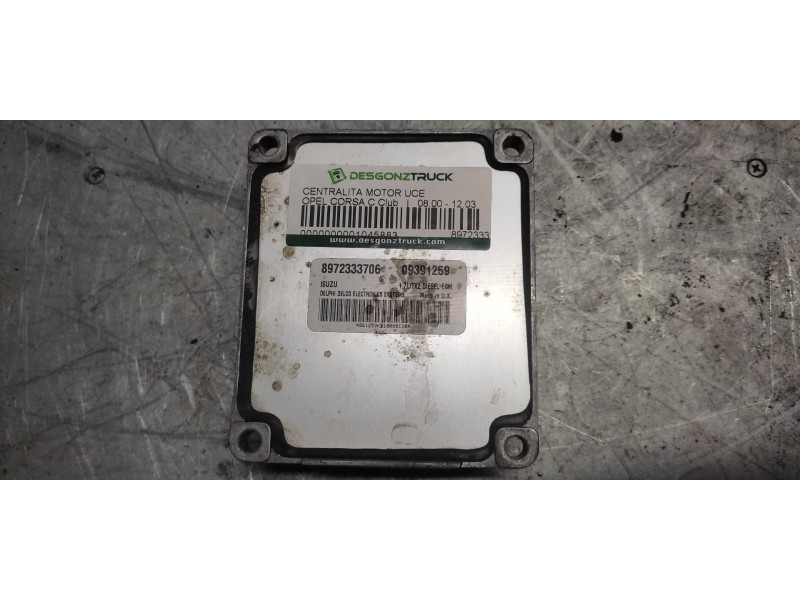 Recambio de centralita motor uce para opel corsa c club referencia OEM IAM 8972333706  